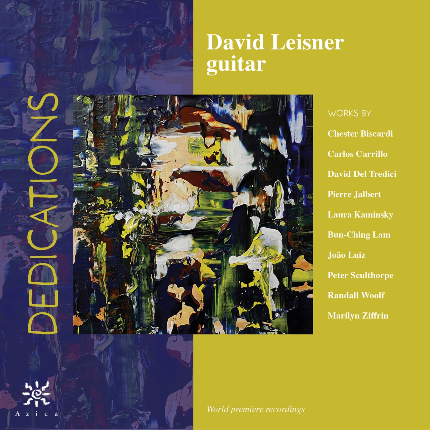CD Recording of Five Contemplations Performed by guitarist David Leisner on Azica Records